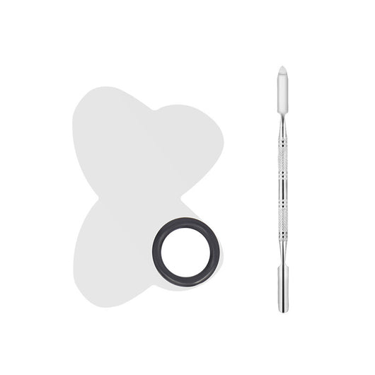 Paleta de Manicura Profesional en Acero Inoxidable con Herramientas de Precisión