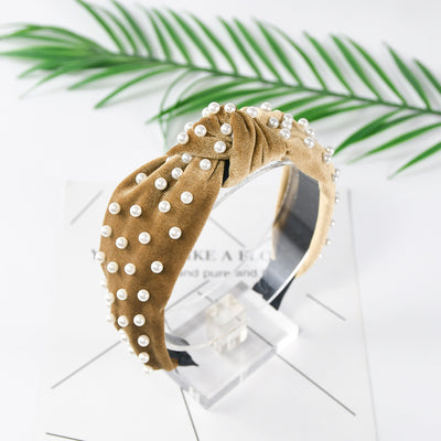 Diadema de Terciopelo Perla con Nudo Decorativo - Image 22