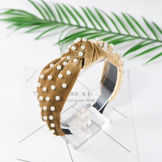 Diadema de Terciopelo Perla con Nudo Decorativo - Image 22