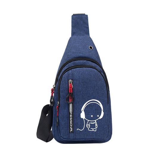 Bolsa Pectoral Nylon con Detalles Luminosos para Hombre - Image 14