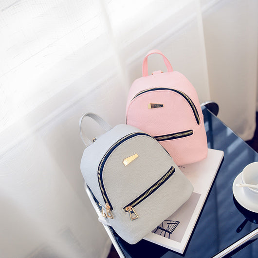 Mochila Escolar de PU para Estudiantes - Diseño Casual Moderno