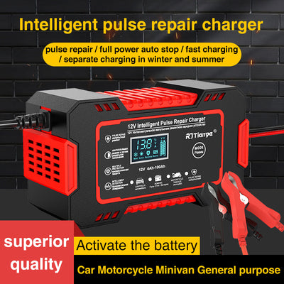 Cargador de Batería de Auto 12V - Recarga Rápida para Baterías de Plomo - Image 7