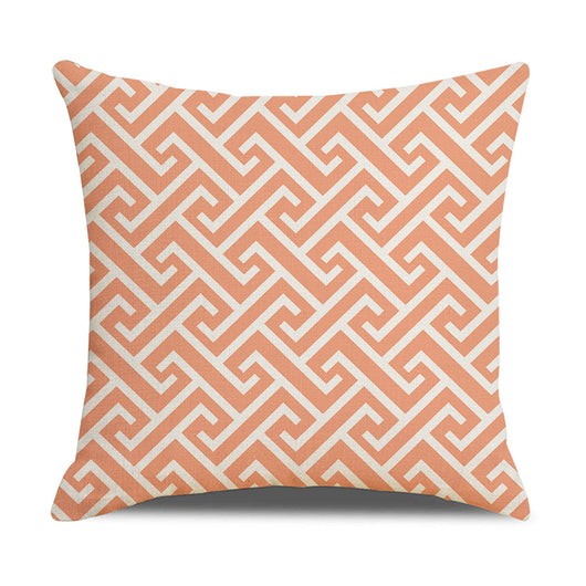 Funda de Almohada Lino Geometría Simple - Diseño Moderno para Sofá y Hogar - Image 30