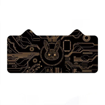 Tapete para Mouse Gaming con Diseño de Orejas de Gato - Teclado Oversized para Escritorio - Image 4
