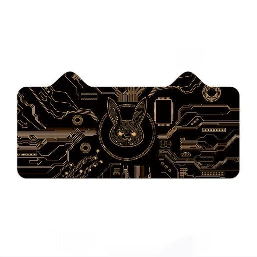 Tapete para Mouse Gaming con Diseño de Orejas de Gato - Teclado Oversized para Escritorio - Image 4