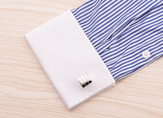 Gemelos Cuadriculados Láser para Hombre - Diseño Francés Elegante - Image 8