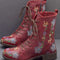 Botas Planas con Cordones para Otoño e Invierno