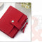 Red Short Three Fold Buckle Coin Purse Clutch
