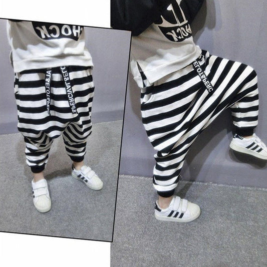 Pantalones Infantiles a Rayas con Forro de Cachemira