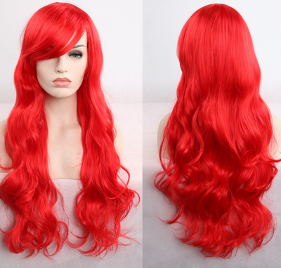 Peluca Anime Rizada 80cm - Cosplay de Colores Vibrantes - Image 9