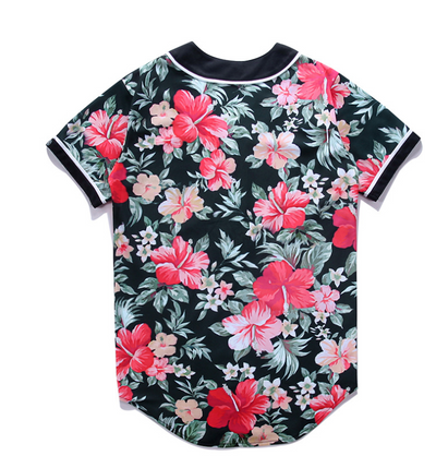 Camiseta de Béisbol Estampado Floral - Image 4