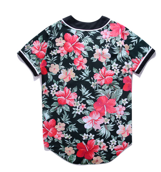 Camiseta de Béisbol Estampado Floral - Image 4