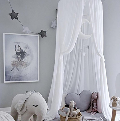Tienda de Techo para Cama Infantil con Red Mosquitera de Gasa - Image 10
