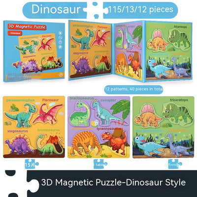 Puzzle Magnético 3D de Libros Plegables Avanzado para Niños - Image 4