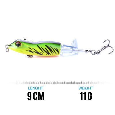Rana Flotante Artificial 9cm con Hélice - Cebo Duro Premium para Pesca - Image 4