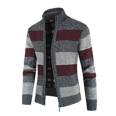Cardigan Raglan Tallas Grandes para Hombre - Suéter Bicolor Manga Larga - Image 29