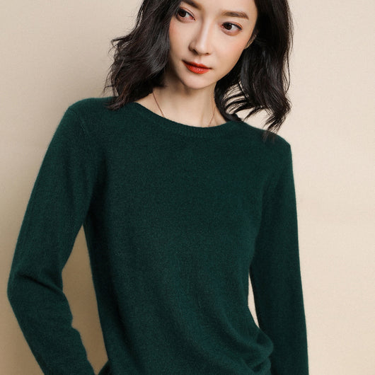 Suéter Slim-fit Coreano para Mujer Cuello Redondo - Image 22