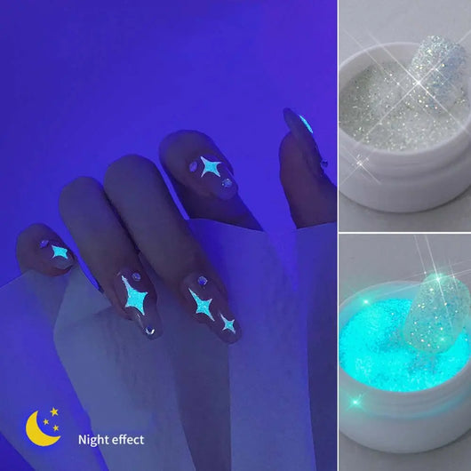 Polvo Brillante para Uñas - Azúcar Luminoso con Efecto Glow - Image 9