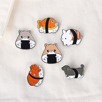 Broche Decorativo Serie Animales Diseño Hámster Esmaltado para Ropa - Image 5