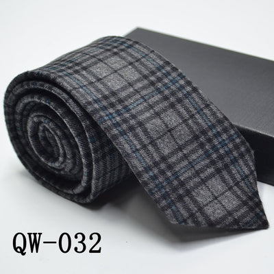Corbata Angosta de Lana Elegante para Hombre - Image 33