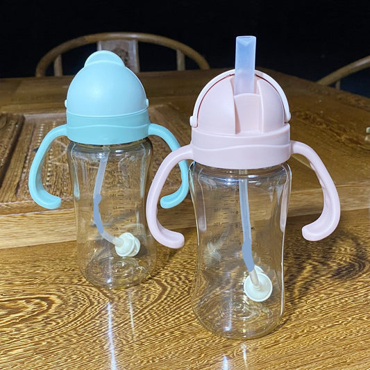 Vaso Infantil con Pajita PPSU - Botella Antiderrames para Niños