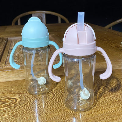 Vaso Infantil con Pajita PPSU - Botella Antiderrames para Niños