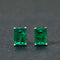 Aretes de Plata Esterlina 925 con Esmeralda - Diseño Elegante