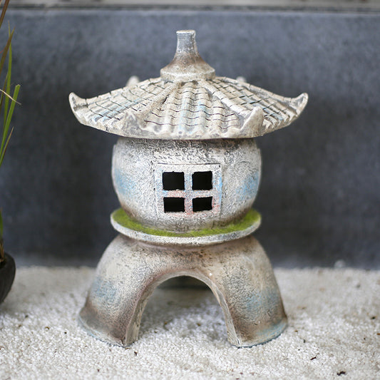 Luminaria Solar Decorativa Estilo Jardín Chino