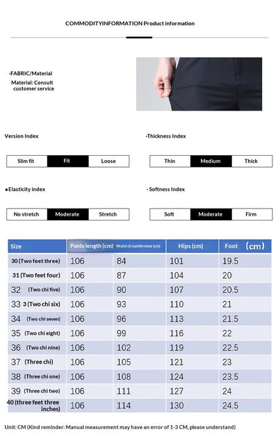 Pantalones Casuales Holgados de Pierna Recta en Colores Sólidos para Hombre - Image 9