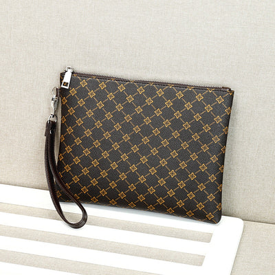 Cartera Tipo Sobre para Hombre con Diseño Cuadros Gingham - Image 7