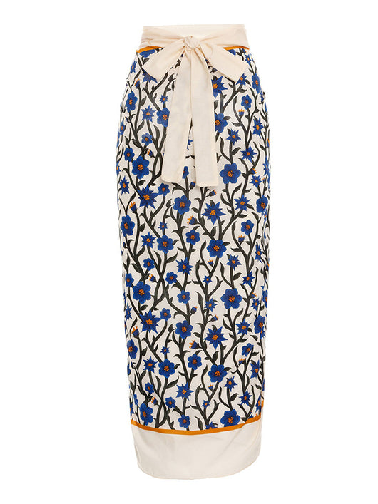 Traje de Baño Dos Piezas Chiffon con Falda Cadera Estampada - Image 46