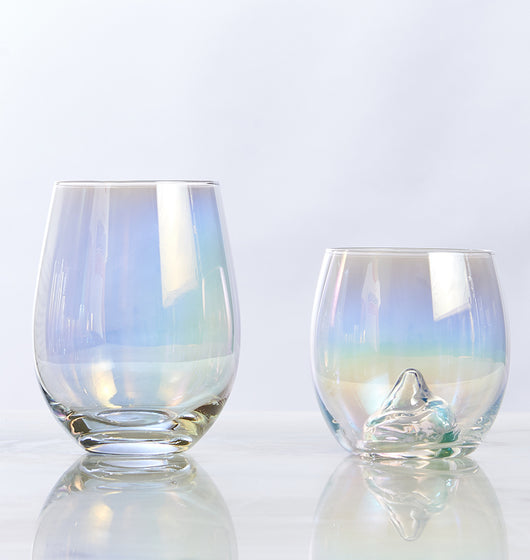 Vaso de Agua Arcoíris de Vidrio Nórdico Colorido para Toda la Familia - Image 24