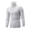 Suéter Masculino Gola Alta Slim Fit de Malha - Cores Sólidas