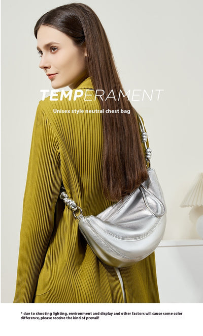 Bolsa Bandolera de Cuero Genuino Full Grain - Estilo Croissant para Uso Diario - Image 10