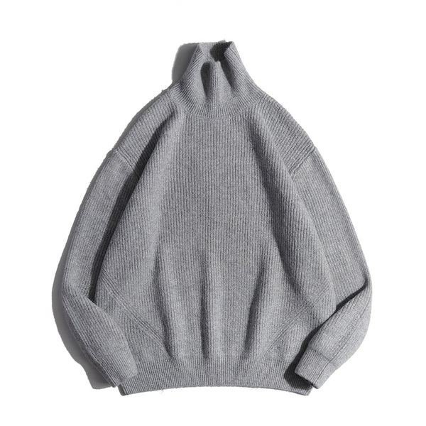 Suéter Cuello Alto Holgado a Juego Perfecto