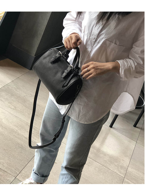 Bolso Literario de Cuero Genuino Estilo Retro - Image 2