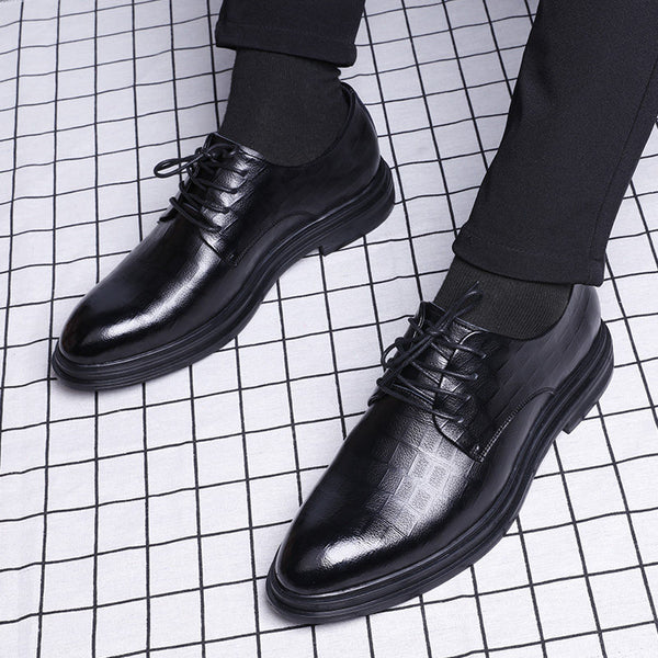 Zapatos Casuales de Cuero Genuino Británicos para Hombre - Tallas Grandes