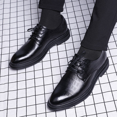 Zapatos Casuales de Cuero Genuino Británicos para Hombre - Tallas Grandes