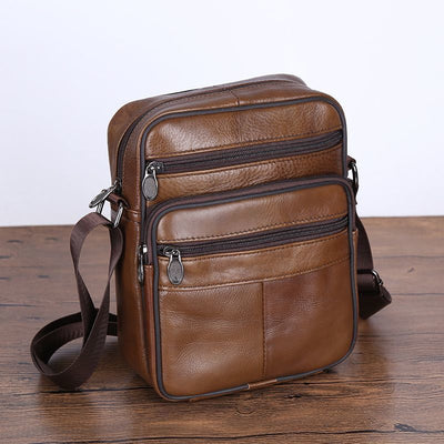 Bolsa de Cuero para Hombre Crossbody Casual y Elegante