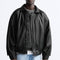 Chaqueta de Cuero Sintético con Solapas y Algodón para Hombre