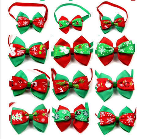Corbata de Moño Navideño para Mascotas - Gatos y Perros