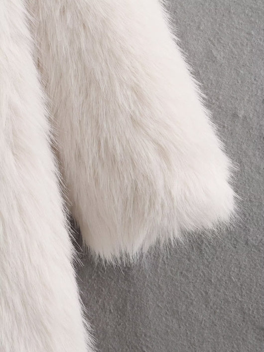 Abrigo de Pelaje Suelto Largo Elegante para Mujer - Image 17