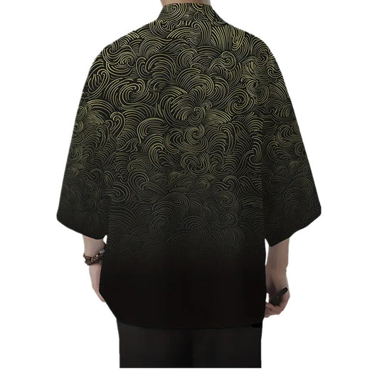 Cardigan Suelto Estampado 3D Versátil para Hombre - Image 5