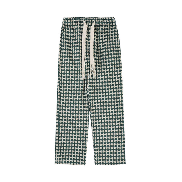 Pantalones Anchos de Cintura Elástica con Estampado Geométrico - Image 7