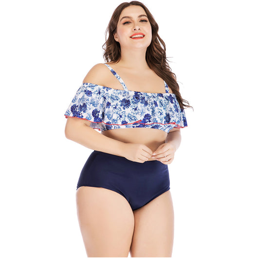 Traje de Baño Estampado Talla Grande para Mujer - Image 10