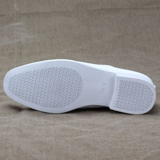 Zapato Formal Hombre Cuero Blanco con Cordones - Punta Afilada Elegancia Clásica - Image 4