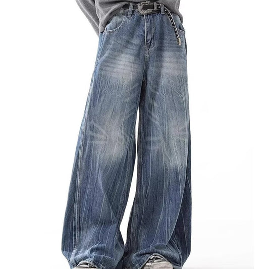 Jeans Hombre Lavado Clásico con Rayas Relámpago - Primavera Otoño