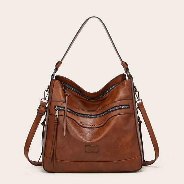 Bolso Crossbody Casual para Mujer con Gran Capacidad y Cierre de Cremallera