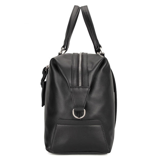 Bolsa de Viaje en Cuero Nappa Premium - Elegancia Clásica Negro - Image 4