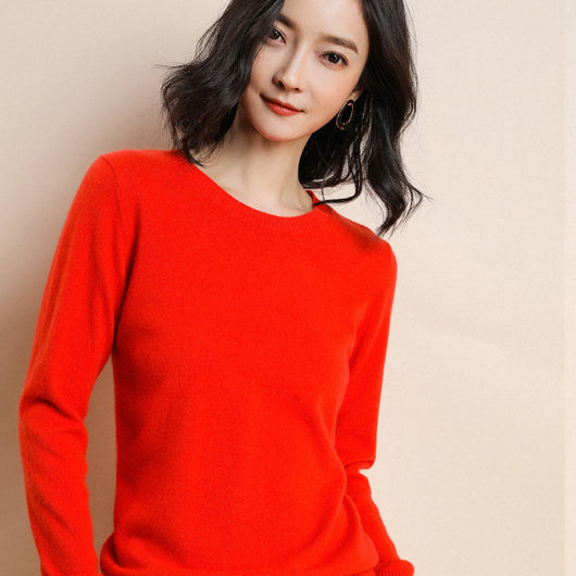 Suéter Slim-fit Coreano para Mujer Cuello Redondo - Image 28